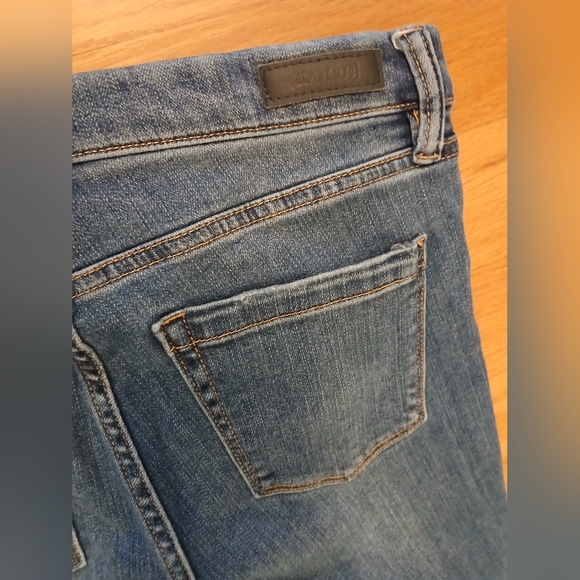 Express jeans Super High Rise Button Fly Crop Straight Leg Womens Size 6 - Picture 5 of 8